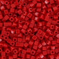 Miyuki square - cubes 1.8mm kralen - Opaque dark red SB18-408